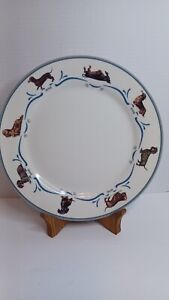 Danbury Mint Dachshund Dinner Plates 4