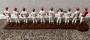 Danbury Mint 1975 Cincinnati Reds MLB  Big Red Machine Team Figurines DAMAGED