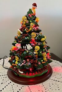 THE DANBURY MINT THE TWEETY CHRISTMAS TREE Lighted Figurine WORKS W/ ORIG BOX