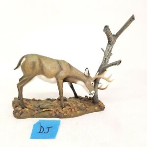 Danbury Mint - "THE RUB" Whitetail Deer Sculpture Statue - Curtis Christensen