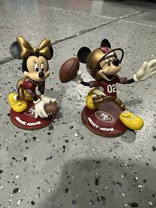 Danbury Mint San Francisco 49ers Disney Mickey Mouse & Minnie Mouse Figure