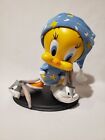 Danbury Mint Large 9" Tweety Bird Figure Statue In Pajamas On Base Looney Tunes