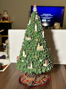 VTG Danbury Mint Captain's Lighthouse  Christmas Tree 18" Lighted COA OG BOX