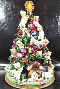 Danbury Mint Lighted WESTIE Christmas Tree West Highland Terrier Retired In Box