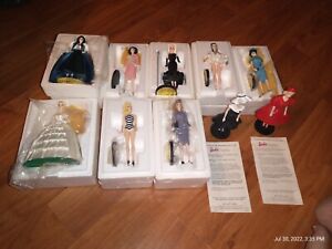 BARBIE Danbury Mint 1992/1993 Mattel Figurines 10 of 12. dolls NIB gorgeous