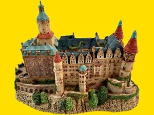 Enchanted Castles Of Europe Ksiaz Castle Silesia Poland Danbury Mint 1994 w/ Box