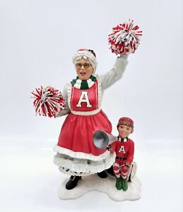 Danbury Mint Alabama Crimson Tide Mrs Claus Figurine 9" Christmas NCAA