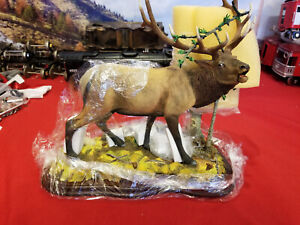 DANBURY MINT WILDLIFE ELK  BOLD CHALLENGE LN ORIG. BOX