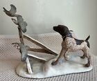 Vtg Danbury Mint Stan Bentall “Winter Flush “ Figurine German Shorthair Pointer