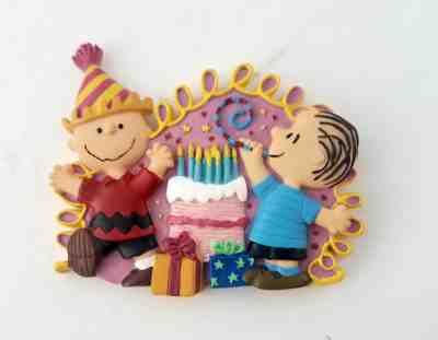 Danbury Mint Peanuts Magnet Birthday 1914-018 Charlie Brown Best Birthday