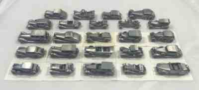 Danbury Mint Classic Cars of the World Pewter Car Replica Set 1980’s