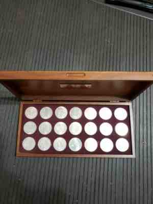DANBURY MINT 925 SILVER MEN IN SPACE SPECIAL MINT EDITION COINS MEDALS COMPLETE