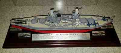 Danbury Mint Autographed USS Arizona Ship Model Ltd Ed 226/2500 Signed 1:500
