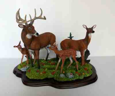 Danbury Mint "The Patriarch" Deer Sculpture Figurine Rare