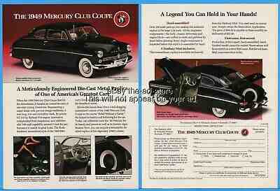 1993 Danbury Mint 1949 Mercury Club Coupe Vintage Diecast PHOTO PRINT Ad