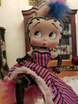 Large  20"   Porcelain  Can Can  Dancer   Betty Boop  Doll  Danbury Mint