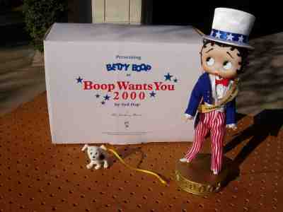 BETTY BOOP as BOOP WANTS YOU 2000 DANBURY MINT SYD HAP PORCELAIN FIGURINE NICE