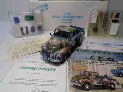 DANBURY MINT RARE 1953 CHEVROLET THE BASS FISHERMAN'S PICKUP BNIB W/DOCS & ACCES