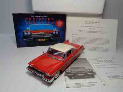 DANBURY MINT 1:24 1958 PLYMOUTH FURY "CHRISTINE" BNIB W/SOME DOCS RASH FREE NEW