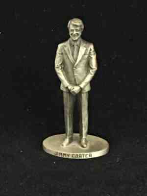 VTG 1980s Danbury Mint JIMMY CARTER Pewter Statue  Figurine - David A. LaRocca