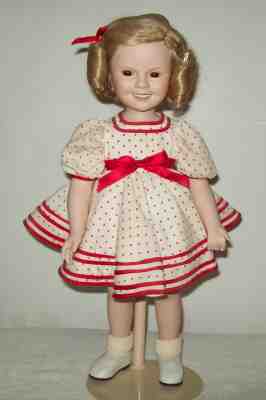 14" Porcelain Shirley Temple Doll "Stand Up And Cheer" Danbury Mint