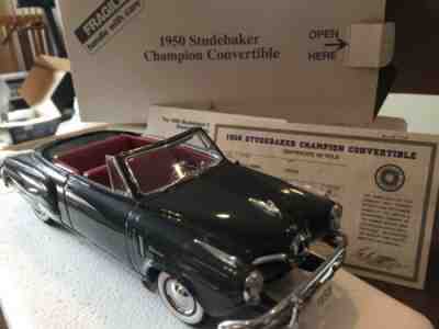 Danbury Mint 1950 Studebaker Champion Convertible 1:24 Scale w/ Documentation