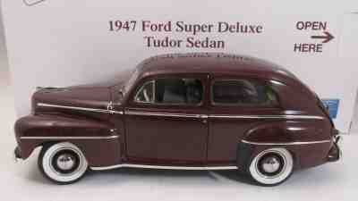 Danbury Die Cast Model Car.1/24.1947 Ford Super Deluxe Tudor Sedan UNDISPLAYED 