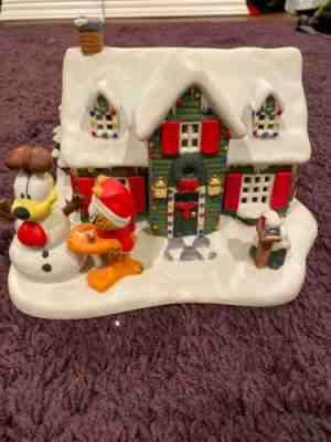 Garfield Village House Christmas At Garfields Danbury Mint 1994 Jim Davis