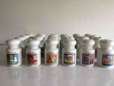 GARFIELD Spice Jars 1994 Danbury Mint 24 Ceramic COMPLETE Set Collectible EUC!