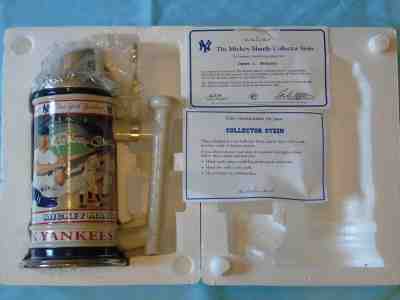 2004 MICKEY MANTLE DANBURY MINT "NEW YORK YANKEES" COLLECTOR STEIN