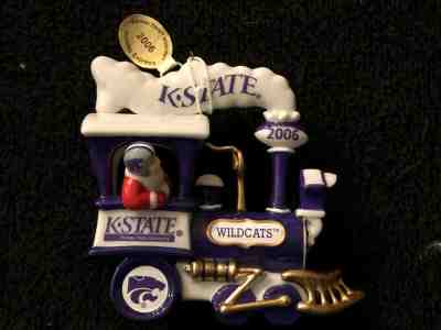 2006 Danbury Mint Kansas State University KSU Wildcats Train Engine Ornament