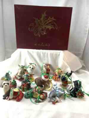 Danbury Mint Baby Animals Ornament Collection 12 pc set w/ Box Christmas
