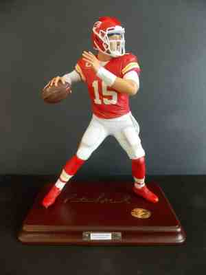 KANSAS CITY CHIEFS PATRICK MAHONES II DANBURY MINT SCULPTURE FIGURINE NIB / COA