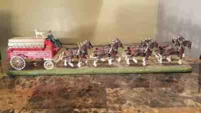 THE BUDWEISER CLYDESDALES - 2001 DANBURY MINT - ANHEUSER-BUSCH - BEER WAGON