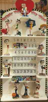 Betty Boop Boopin Through the Year Perpetual Wall Calendar Danbury Mint Complete
