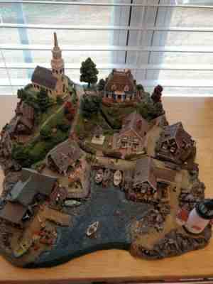 Danbury Mint Fishermans Cove Colin Gough 4-Piece Sculpture Set All Fit Together