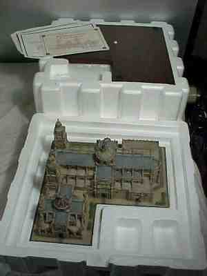 New Danbury Mint Metropolitan Cathedral, Mexico, Box, Paperwork