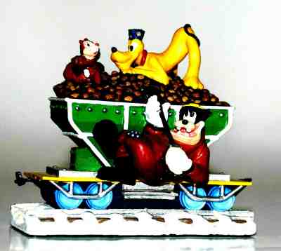 MICKEY’S CHRISTMAS TRAIN Collectible DISNEY DANBURY MINT GOOFY and PLUTO ~