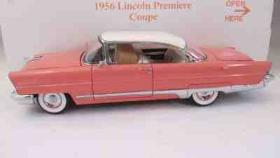 Danbury Die Cast Model Car.1/24.1956 Pink Lincoln Premier Coupe UNDISPLAYED NR