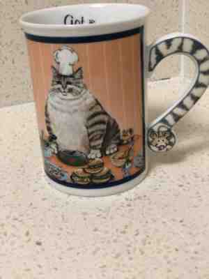 Comical Cats Coffee Mug Gary Patterson Got Food Danbury Mint Cup