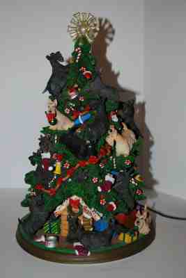 Scottish Terrier Lighted Christmas Tree by Danbury Mint