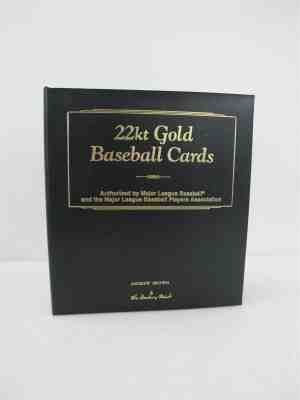 Danbury Mint 22k Plated Baseball Cards in Binder of 52 Cards Ty Cobb Babe Ruth