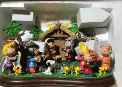 Danbury Mint PEANUTS NATIVITY Christmas CHARLIE SNOOPY LUCY WOODSTOCK LINUS Rare