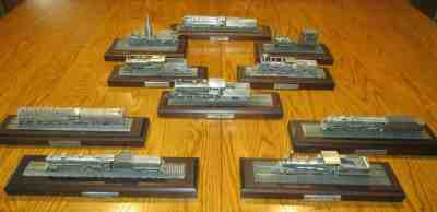 Lot Danbury Mint Twelve Great American Steam Locomotives Pewter Trains