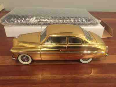 Danbury Mint Model Car*1949 24KGold Mercury Club Coupe Undisplayed w base & box