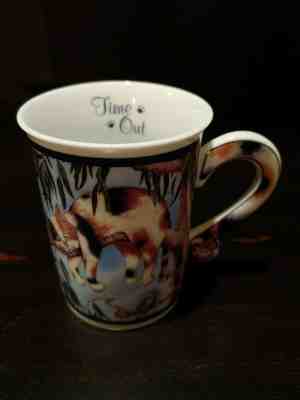 CATS - Comical Cats TIME OUT Collector Mug Danbury Mint - Gary Patterson