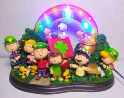 Danbury Mint Peanuts "Luck Of The Irish" St Patricks Day Collector Statue Snoopy