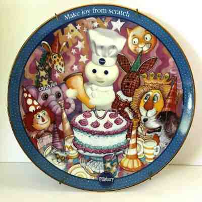Pillsbury Doughboy Danbury Mint Plate Icing on the Cake Baking Buddies Bill Bell