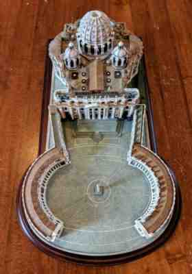 Danbury Mint The Vatican St Peter's Basilica Catholic Historic Church Sculpture
