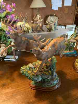 Danbury Mint king of the mountain pair of bucks Dick idol